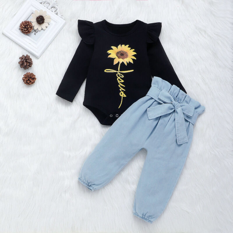 Pudcoco Autumn Baby kids Girl Clothes Long Sleeve