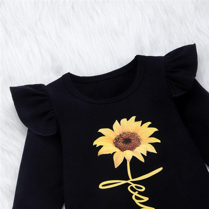 Pudcoco Autumn Baby kids Girl Clothes Long Sleeve