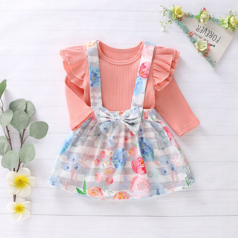 Pudcoco Autumn Infant kids Baby Girl Clothes Long