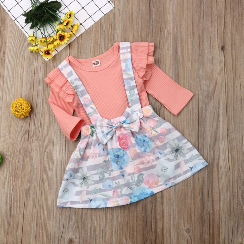 Pudcoco Autumn Infant kids Baby Girl Clothes Long