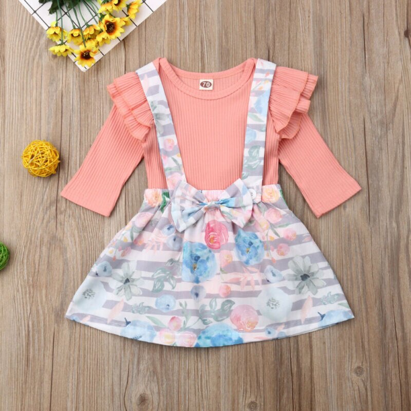 Pudcoco Autumn Infant kids Baby Girl Clothes Long
