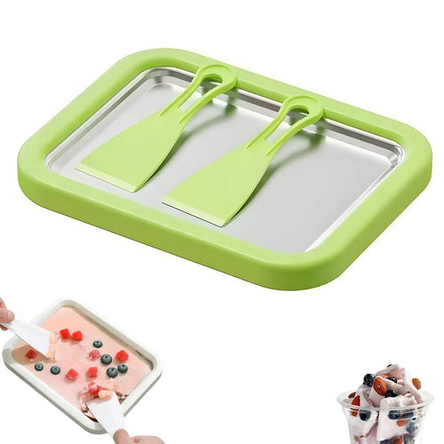 Multifunctional Rolled Ice Cream Maker Cold Sweet Fried Ice Pan DIY