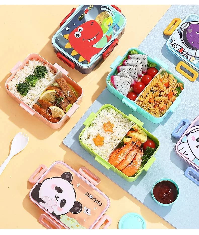 Cute Lunch Box for Kids Girls Boys With Compartments Bento Lunchbox