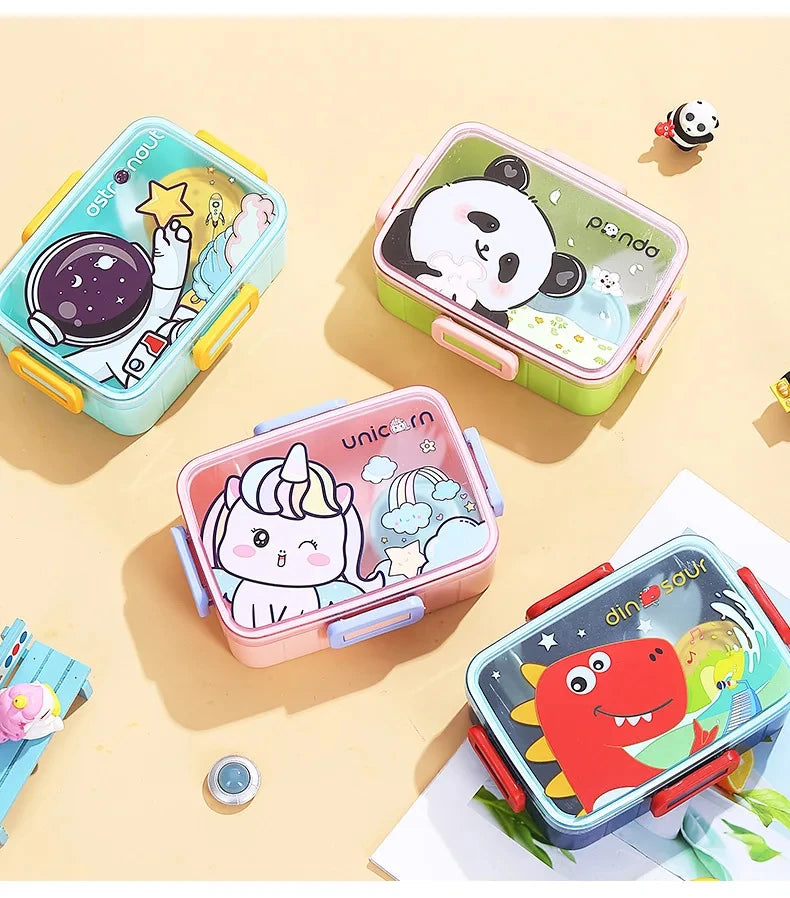 Cute Lunch Box for Kids Girls Boys With Compartments Bento Lunchbox