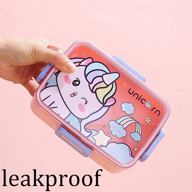 Cute Lunch Box for Kids Girls Boys With Compartments Bento Lunchbox