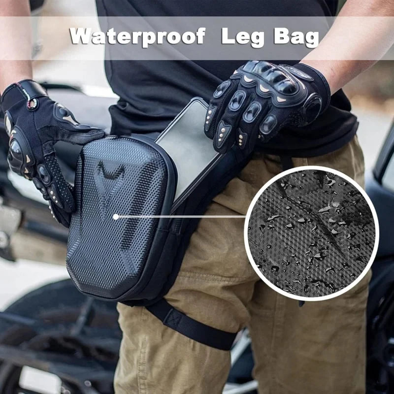 Motorcycle Leg Tank Bag Waterproof Waist Pack Crossbody Rider Biker