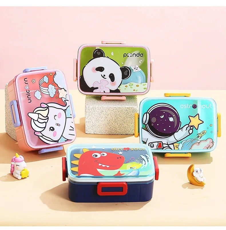 Cute Lunch Box for Kids Girls Boys With Compartments Bento Lunchbox