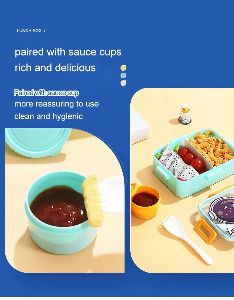 Cute Lunch Box for Kids Girls Boys With Compartments Bento Lunchbox