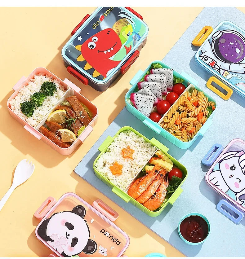 Cute Lunch Box for Kids Girls Boys With Compartments Bento Lunchbox
