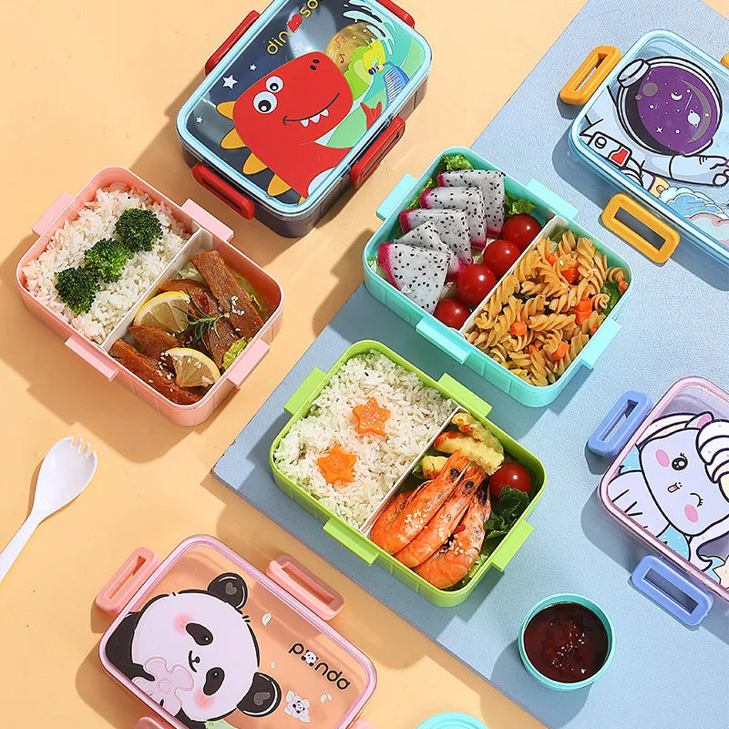 Cute Lunch Box for Kids Girls Boys With Compartments Bento Lunchbox