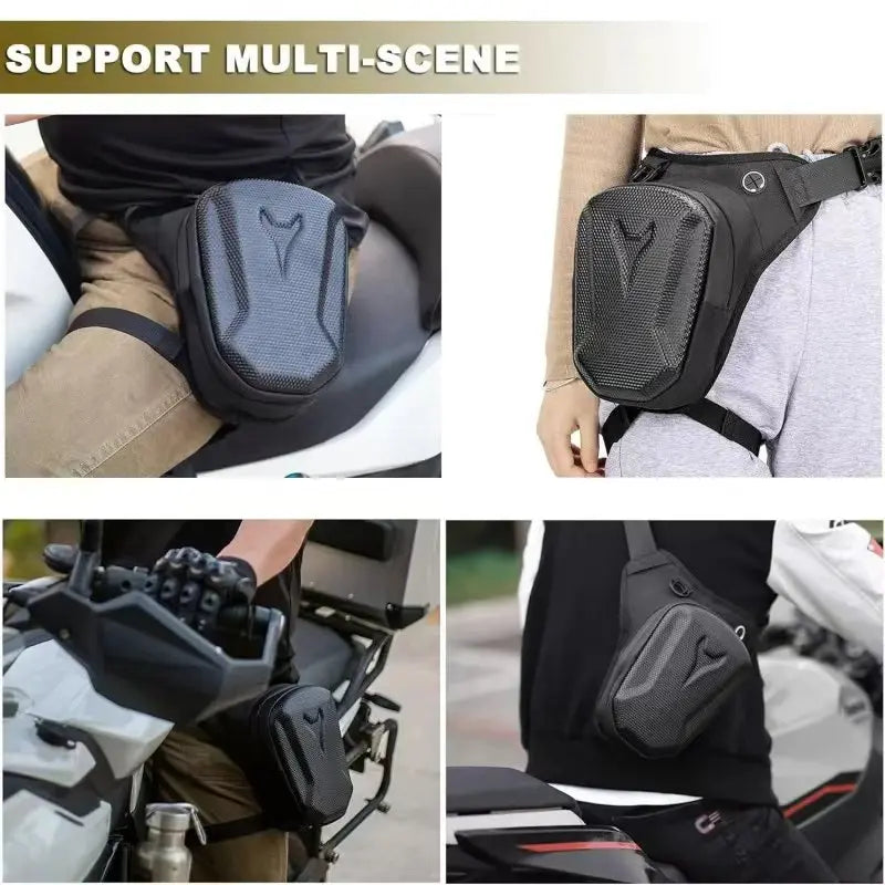 Motorcycle Leg Tank Bag Waterproof Waist Pack Crossbody Rider Biker