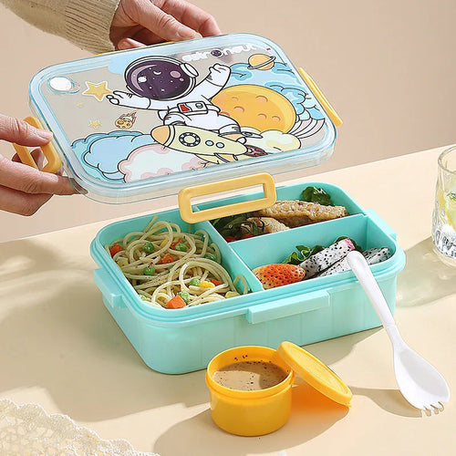 Cute Lunch Box for Kids Girls Boys With Compartments Bento Lunchbox