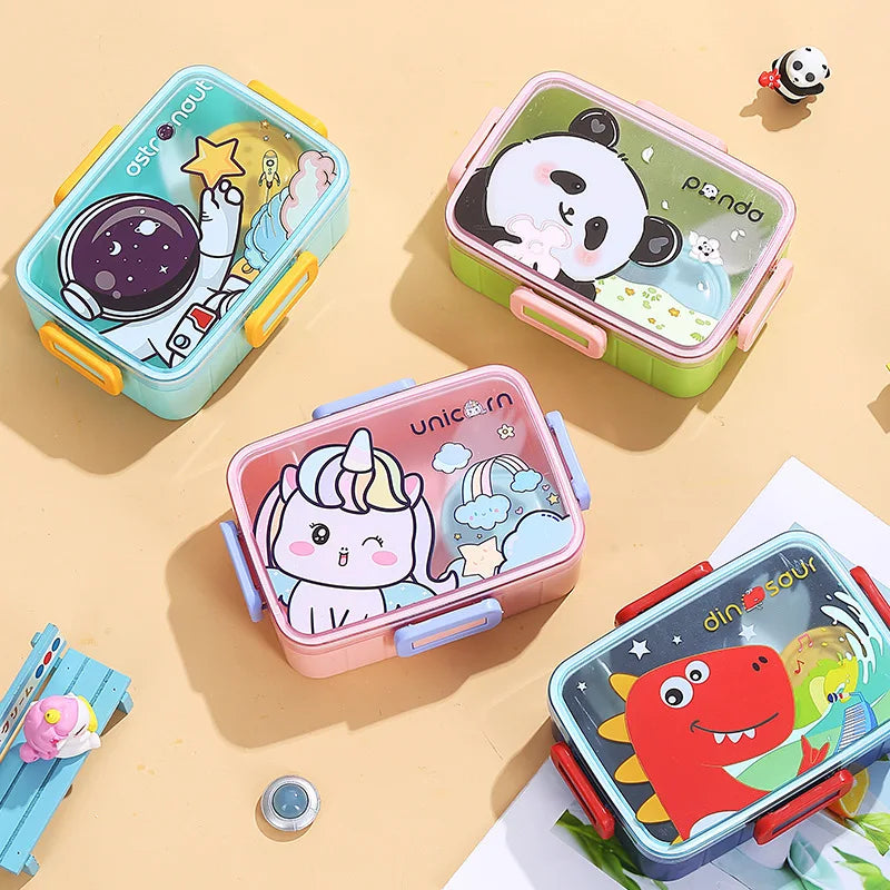 Cute Lunch Box for Kids Girls Boys With Compartments Bento Lunchbox