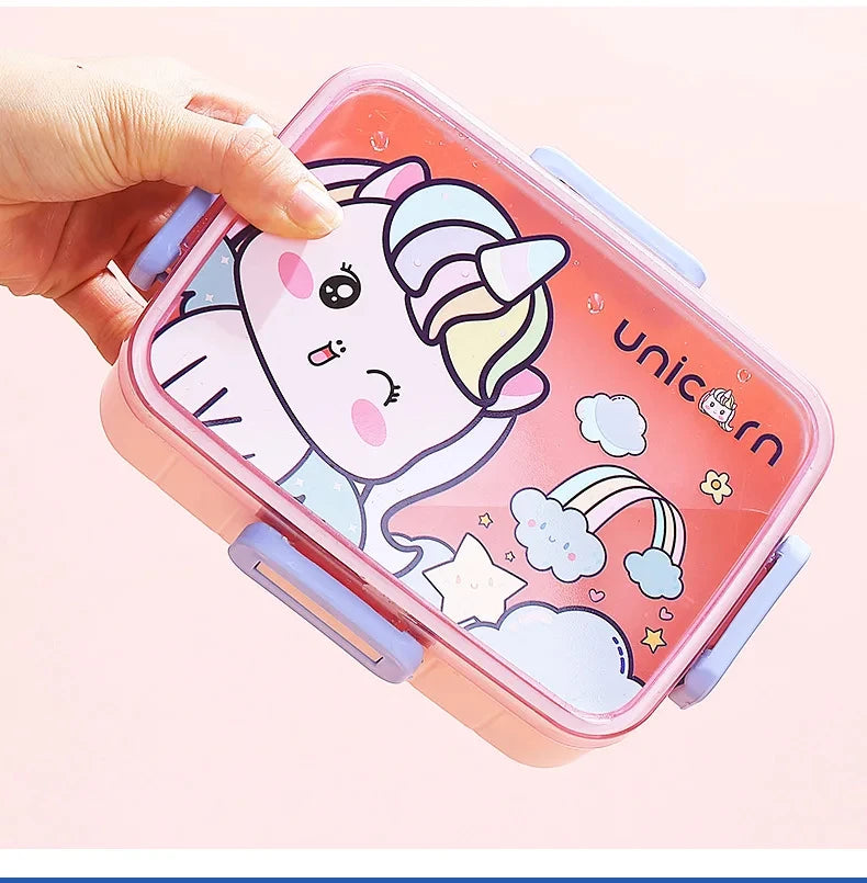Cute Lunch Box for Kids Girls Boys With Compartments Bento Lunchbox