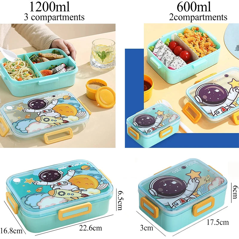 Cute Lunch Box for Kids Girls Boys With Compartments Bento Lunchbox