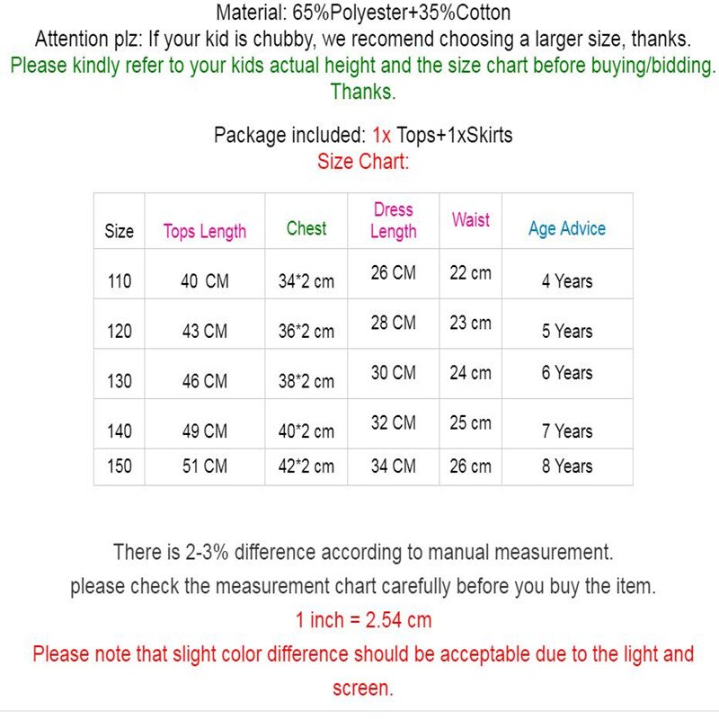 Summer Pretty Kids Girl Clothes Sets Princess 2Pcs