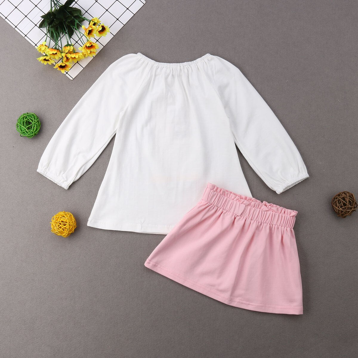 Super Cute Kids Girls Penguin Print Summer Clothes