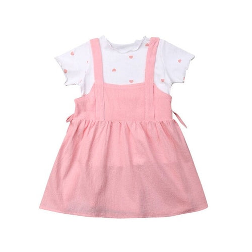Sweet Kids Girl Summer Outfits Cotton Clothes