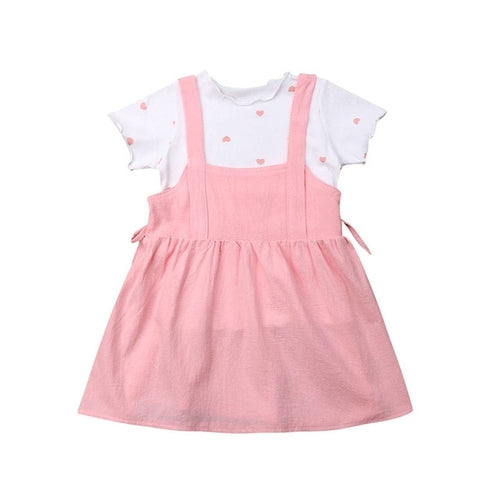 Sweet Kids Girl Summer Outfits Cotton Clothes