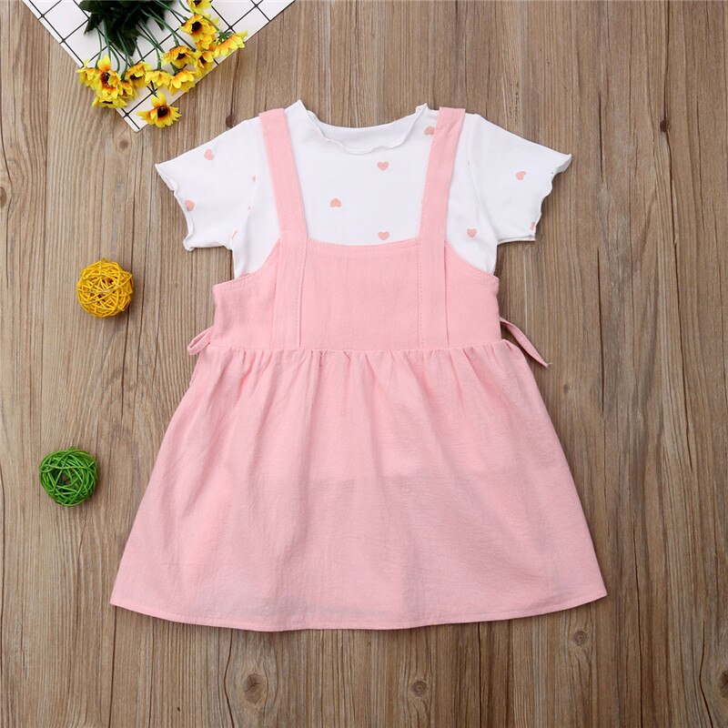 Sweet Kids Girl Summer Outfits Cotton Clothes