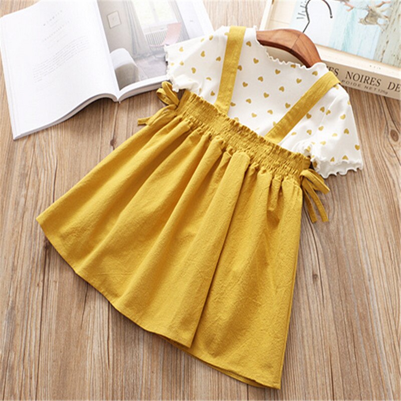 Sweet Kids Girl Summer Outfits Cotton Clothes