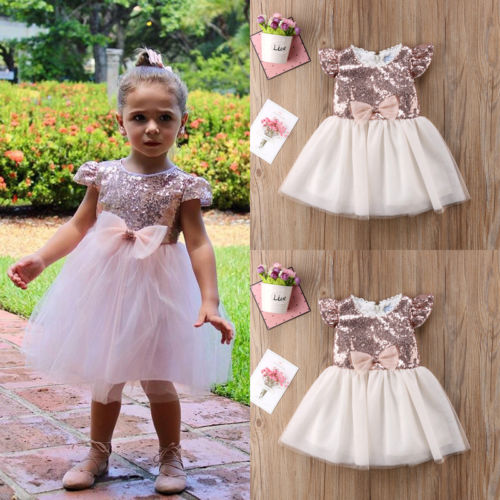 Toddler Baby Kids Girls Party Princess Dress Tulle