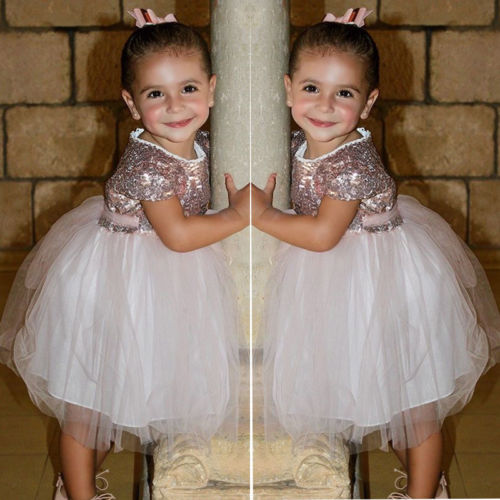 Toddler Baby Kids Girls Party Princess Dress Tulle