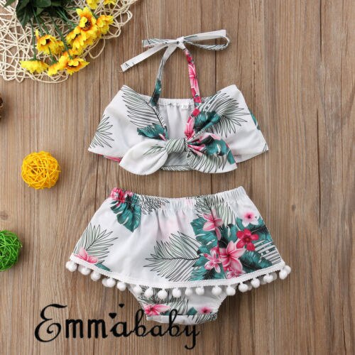 Toddler Kids Baby Girls Summer Outfits Clothes