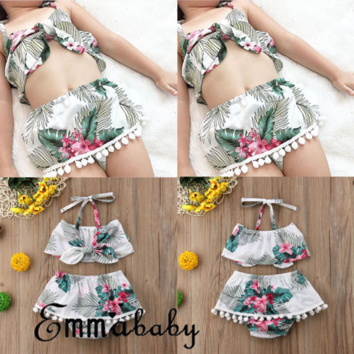 Toddler Kids Baby Girls Summer Outfits Clothes
