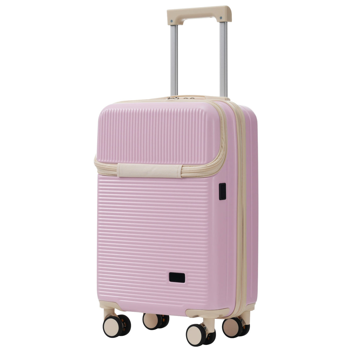 5-Piece ABS Hardshell Luggage Set with Half-Opening Cases and Double