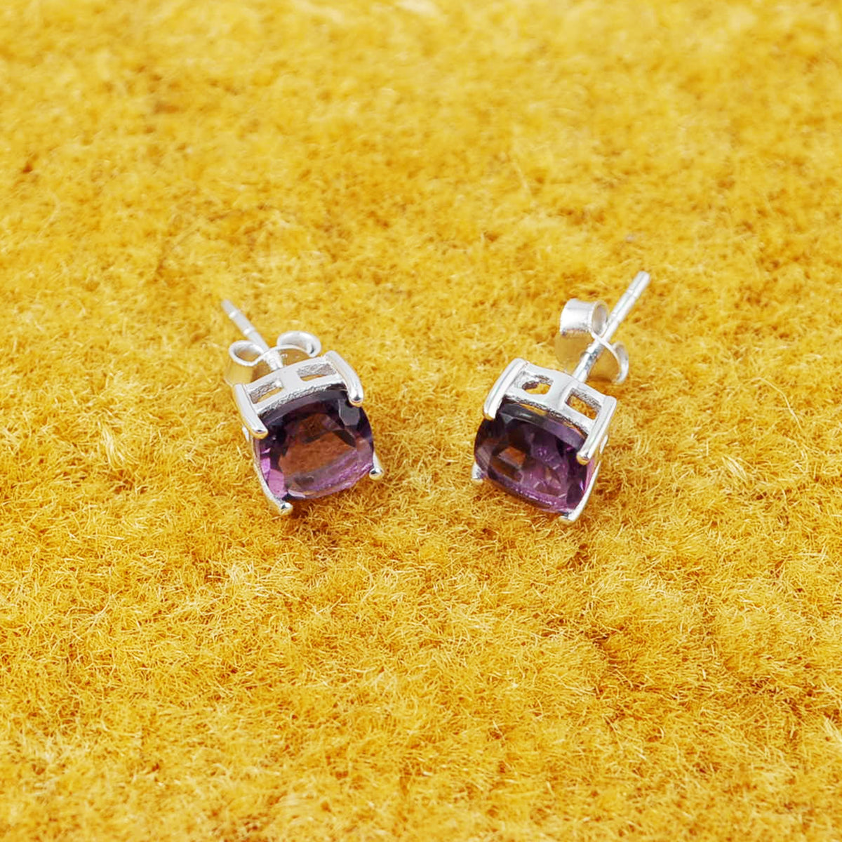 Dazzlers Birthstone Stud Earrings Sterling Silver