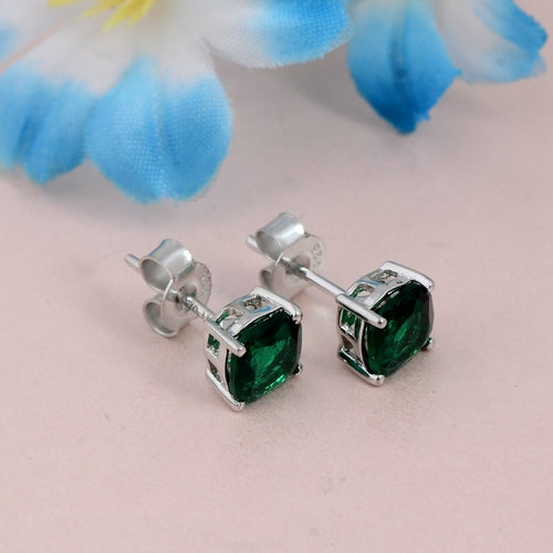 Dazzlers Birthstone Stud Earrings Sterling Silver