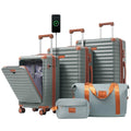 Luggage Sets 5 Piece With Front Opening , Hardside Expandable Carry On