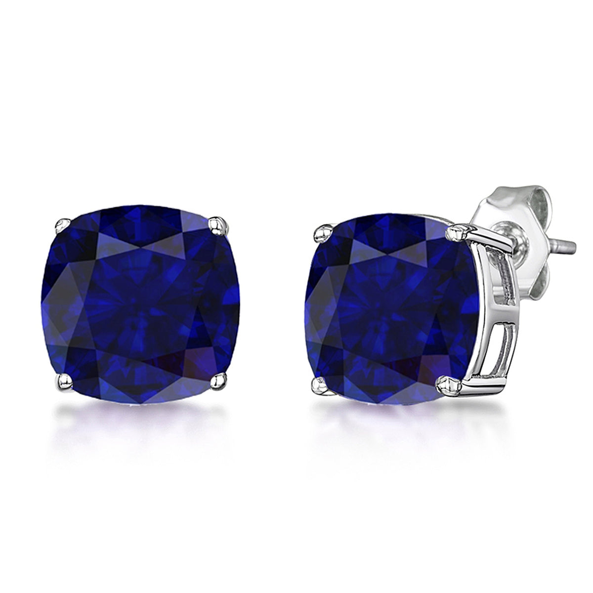 Dazzlers Birthstone Stud Earrings Sterling Silver