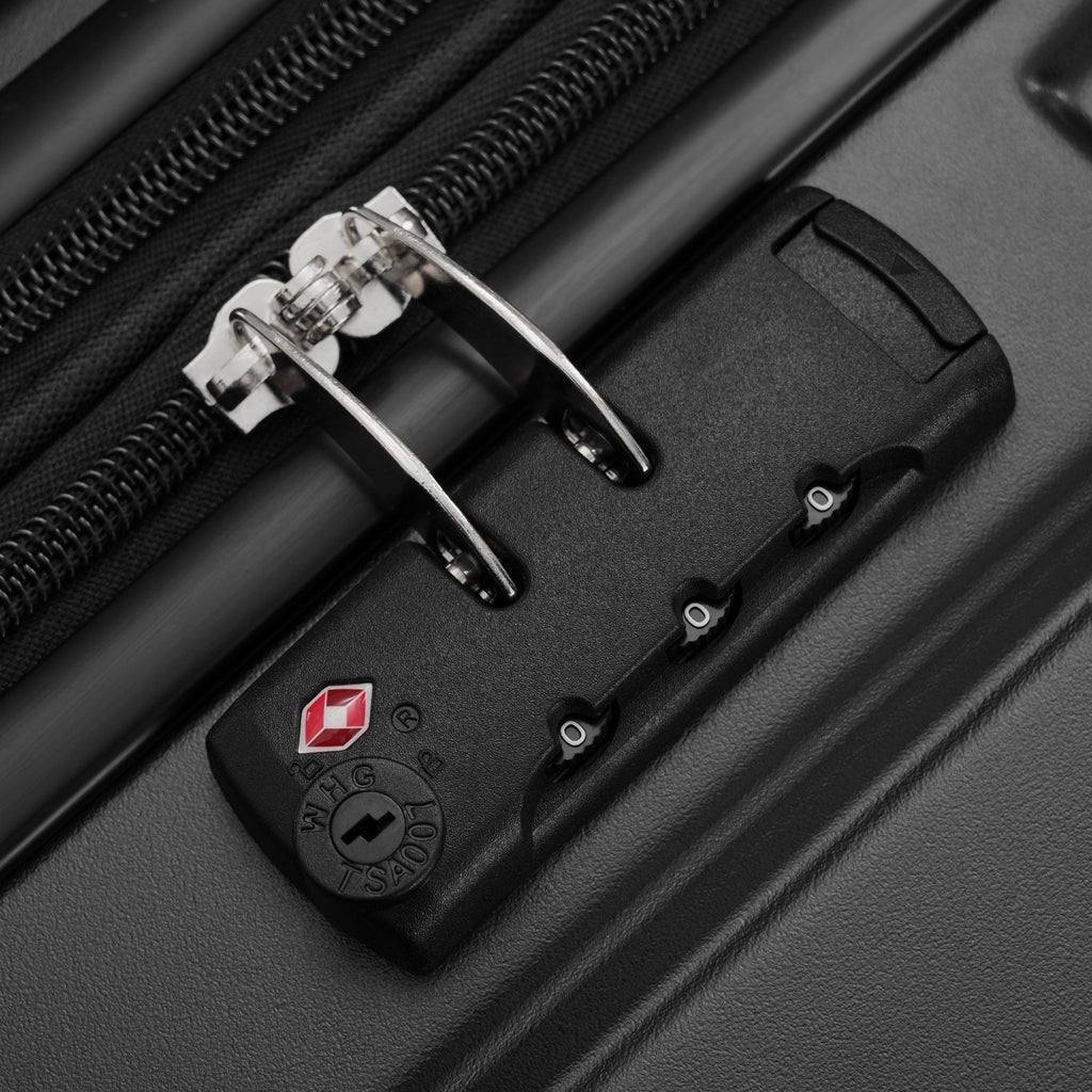 5-Piece ABS Hardshell Luggage Set with Half-Opening Cases and Double