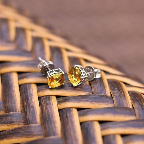 Dazzlers Birthstone Stud Earrings Sterling Silver