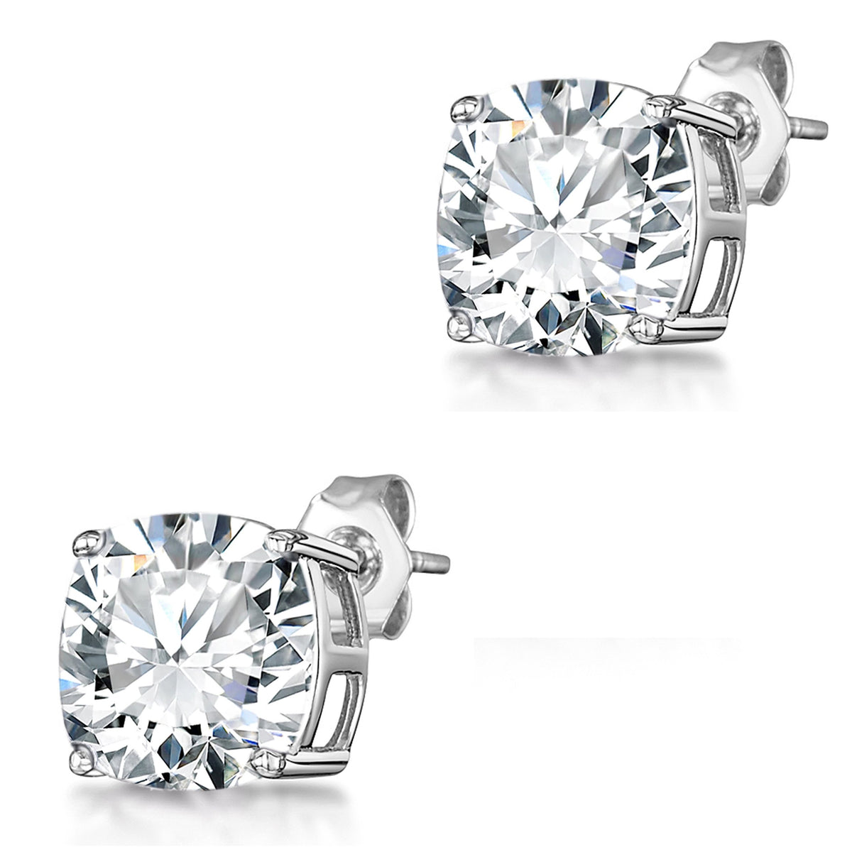 Dazzlers Birthstone Stud Earrings Sterling Silver