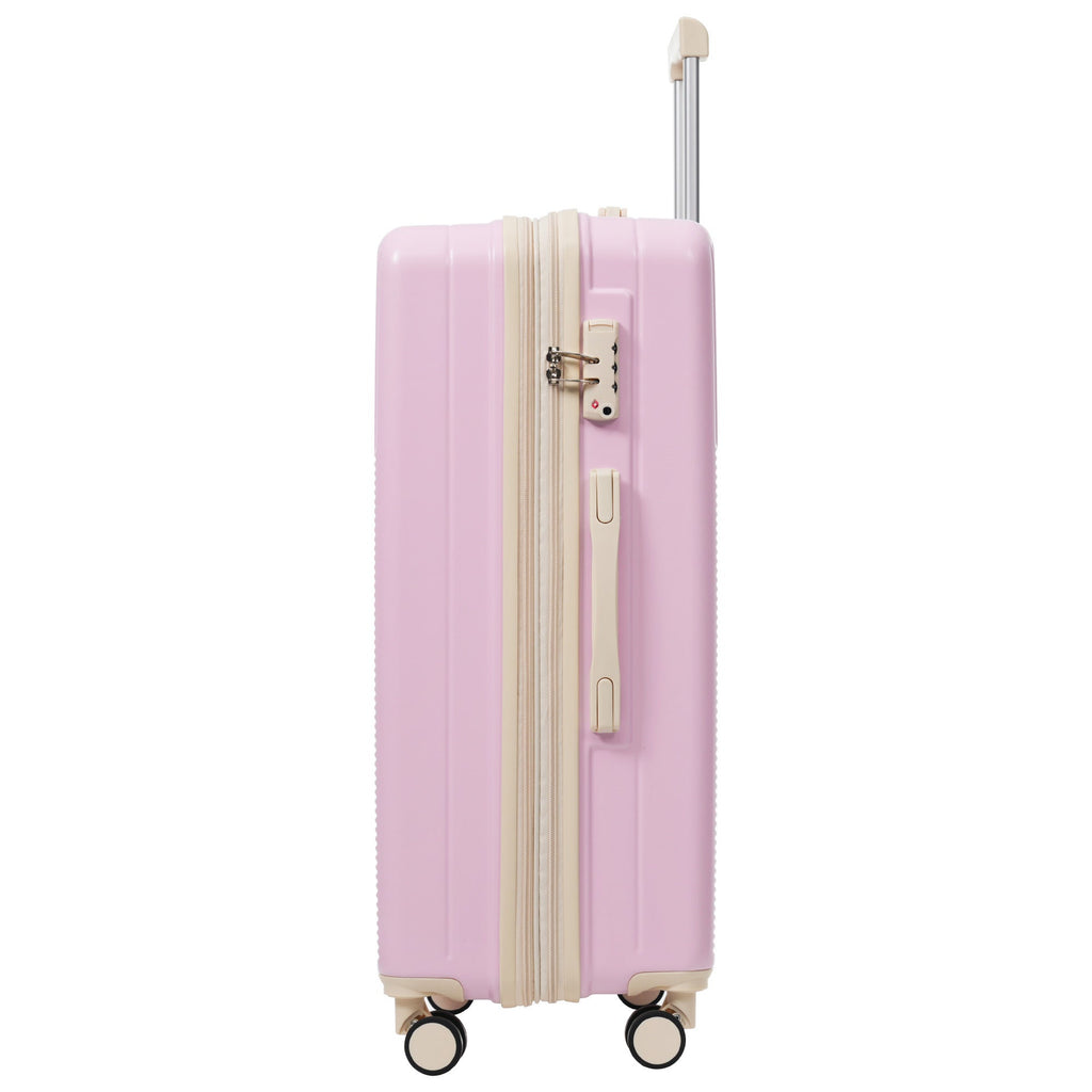 5-Piece ABS Hardshell Luggage Set with Half-Opening Cases and Double