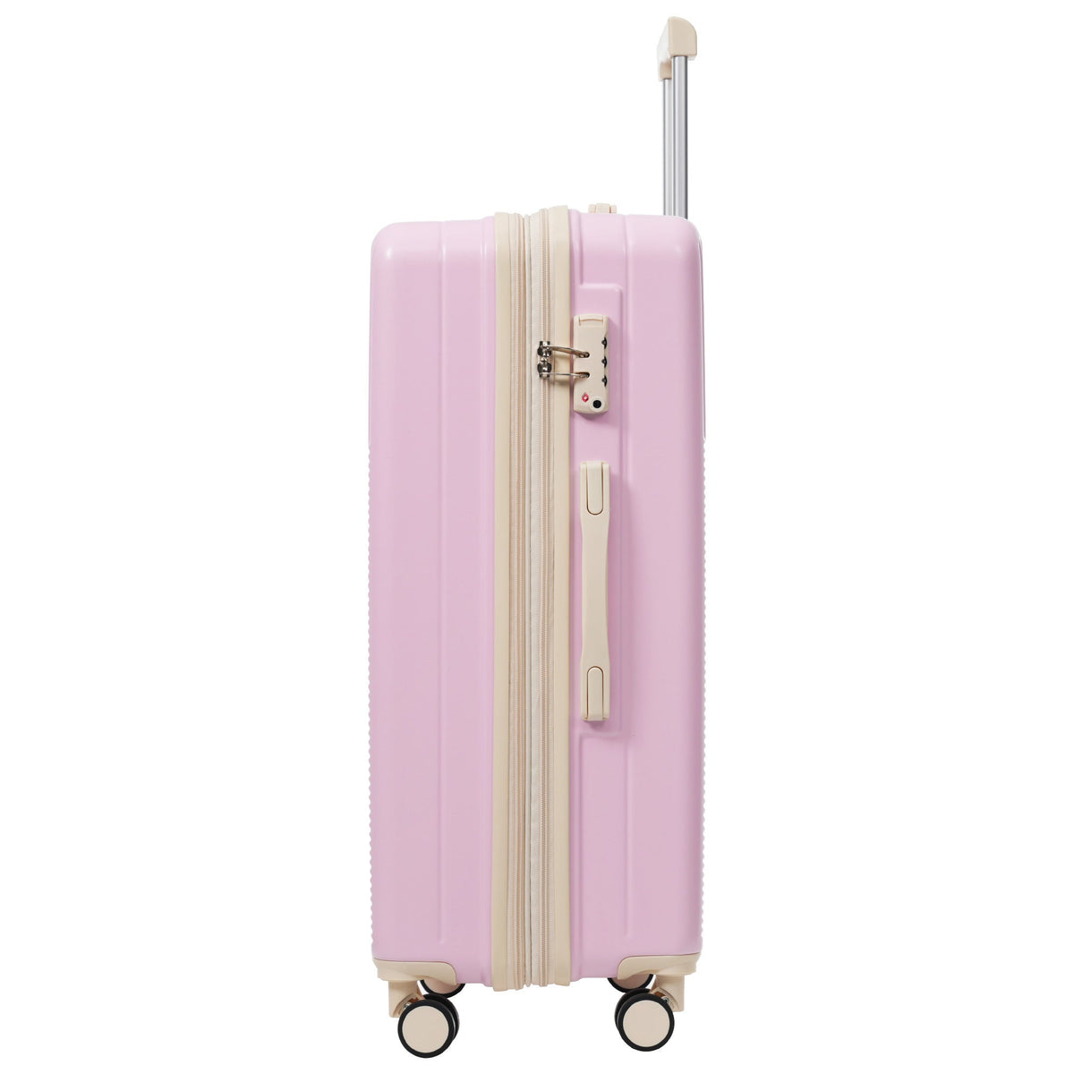 5-Piece ABS Hardshell Luggage Set with Half-Opening Cases and Double