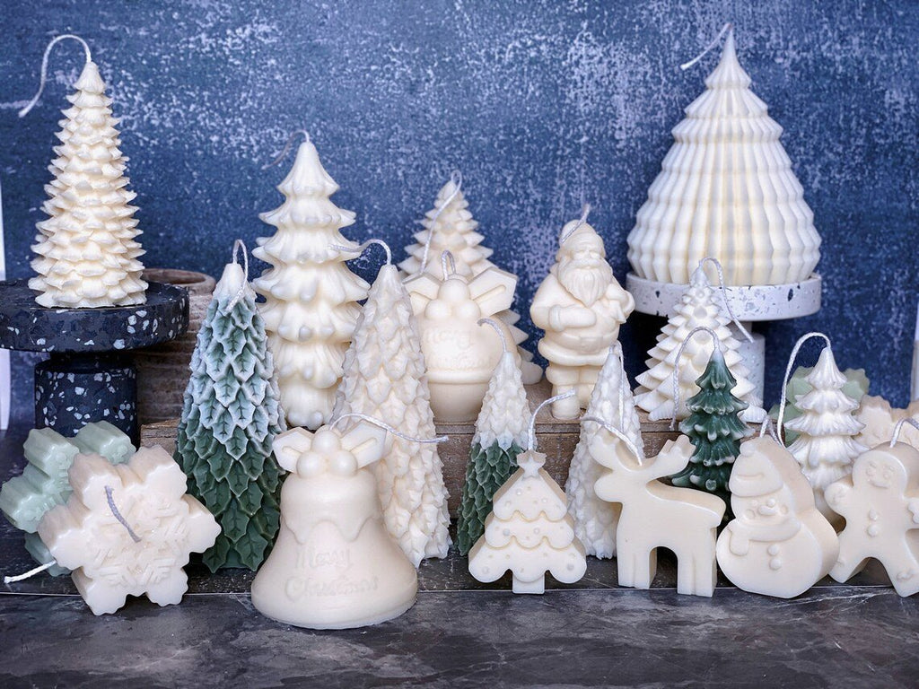 Christmas Fir Tree Candles | Festive Holiday Decor