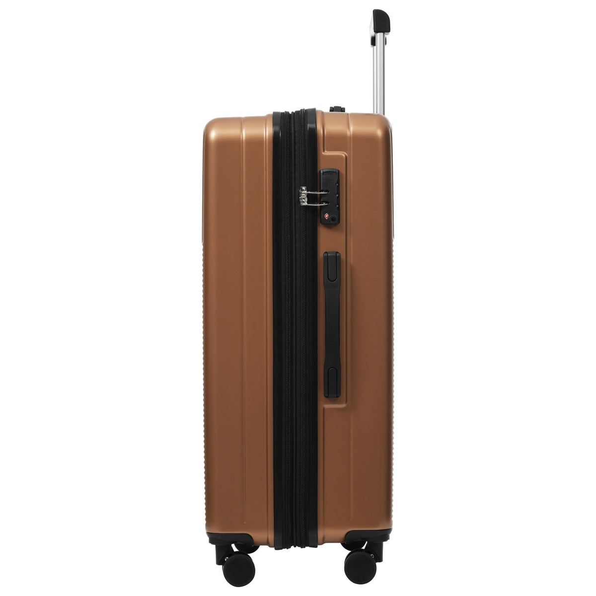 5-Piece ABS Hardshell Luggage Set with Half-Opening Cases and Double
