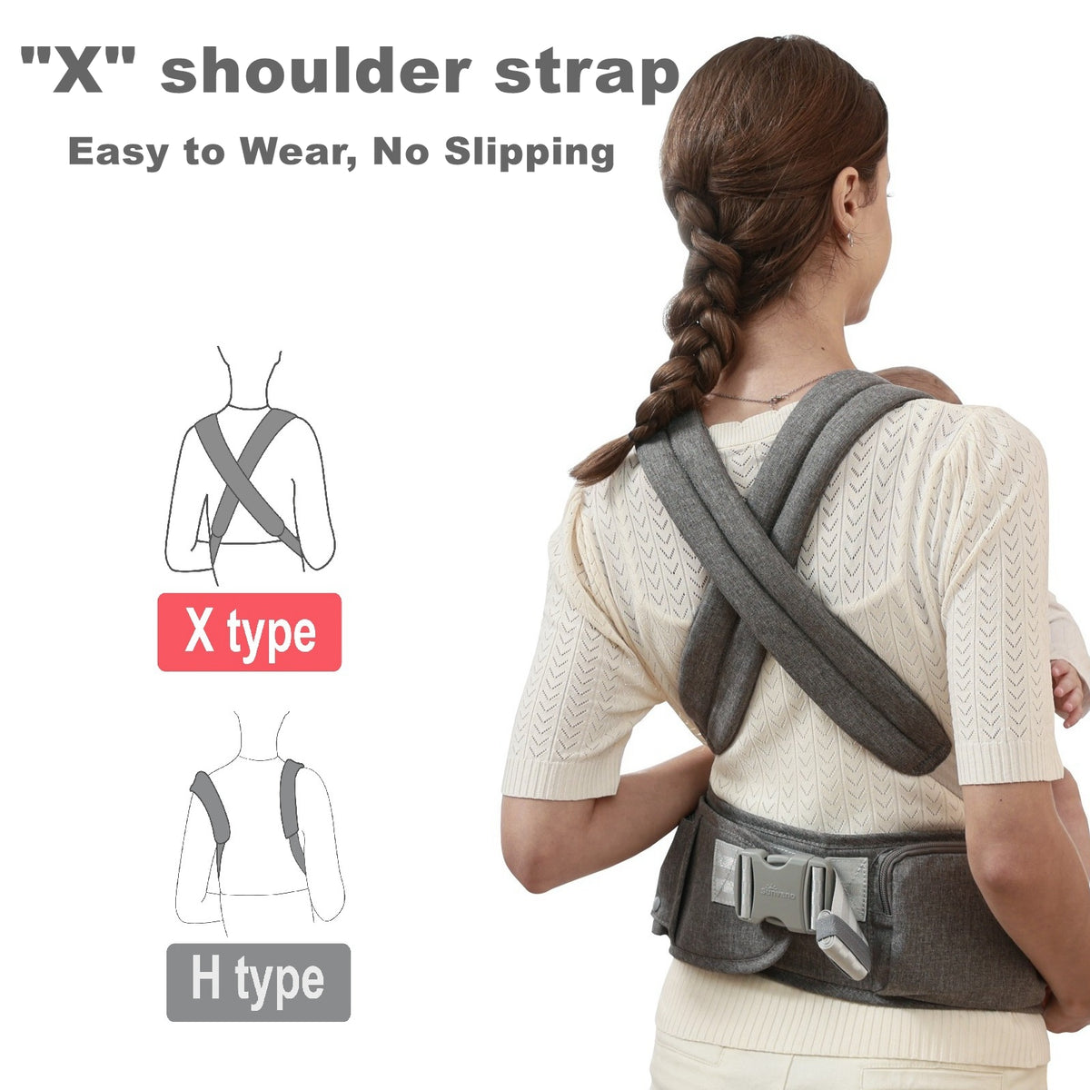 Ergonomic 3-in-1 Baby Carrier and Hipseat