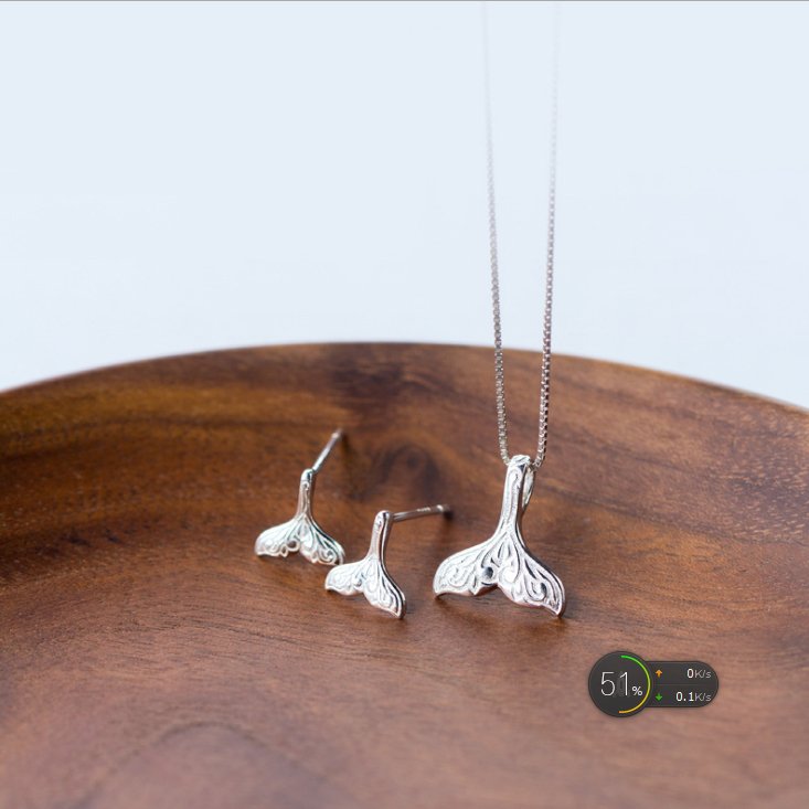 Mermaid 925 Silver Necklace