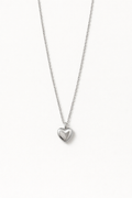 Stainless Steel Silver Heart Necklace for Women