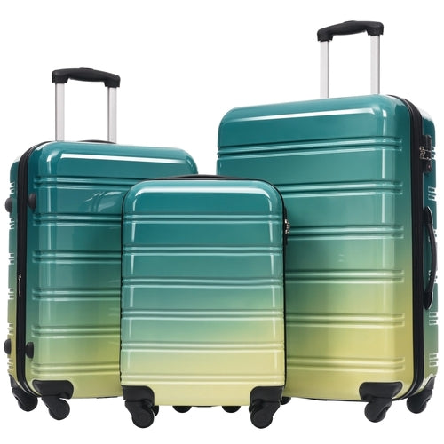 3-Piece PC Hardshell Luggage Set with TSA Lock, Spinner Wheels,