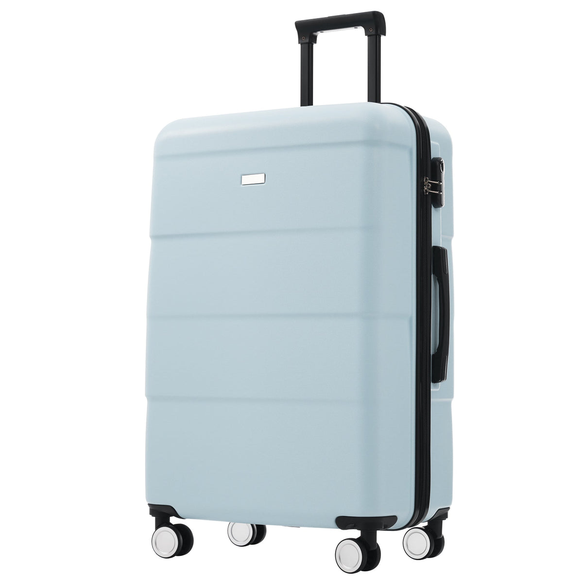 3-Piece ABS Hardshell Luggage Set with Password Lock, Spinner Wheels