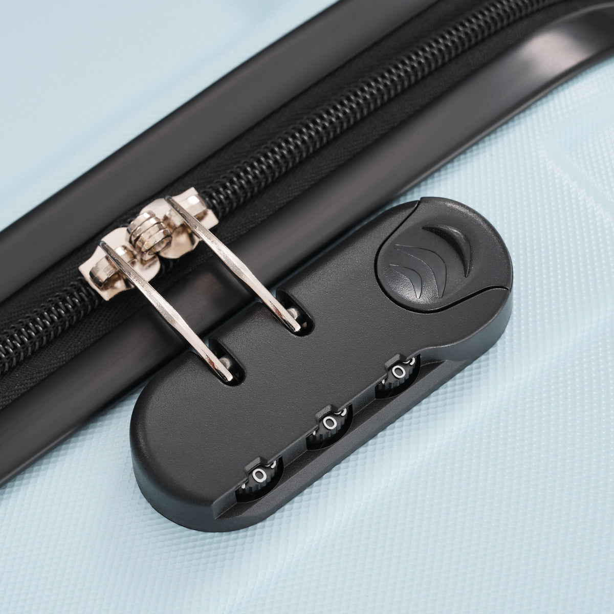 3-Piece ABS Hardshell Luggage Set with Password Lock, Spinner Wheels