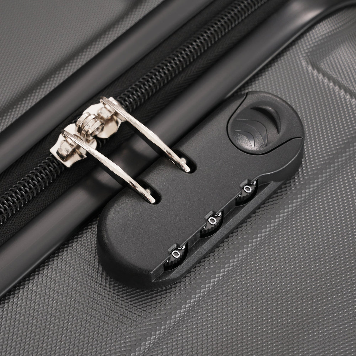 3-Piece ABS Hardshell Luggage Set with Password Lock, Spinner Wheels