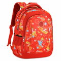 Red Kids' Backpack with Princess and Floral Print