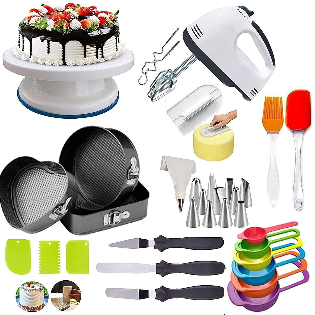 Baking Set Cake Decorating Tools Cake All in one Cake Combo Multicolor
